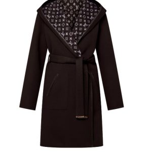 LV Reversible Hooded Wrap Coat